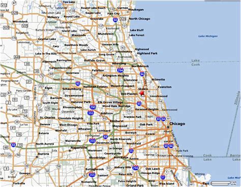 cities surrounding chicago.